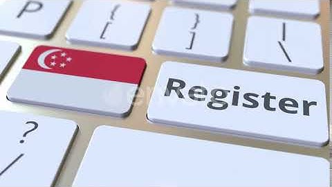 Register Text and Flag of Singapore on the Keyboard | Motion Graphics - Envato elements