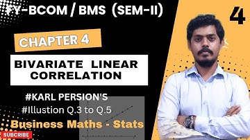 Bivariate Linear Correlation Lec 4l Maths-Stats l FYBCOM / FYBMS SEM-II l Mukund sir