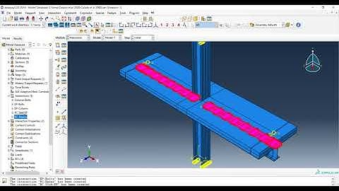 Modelling Steel-Concrete Composite bolted connection (contact elements and interaction) - Part 17
