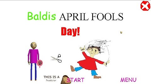 Today I play Baldi’s basics April fools day ￼
