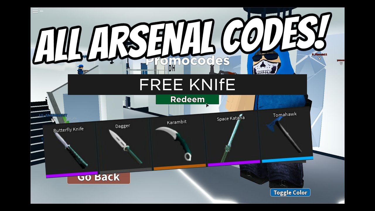 ALL ARSENAL CODES! *HALLOWEEN 2019* Roblox - YouTube