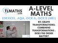 A-Level Maths: B9-21 Graph Transformations: Combining Transformations - Does the Order Matter?