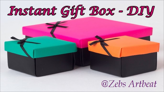 DIY Large Gift Box From Poster Board 