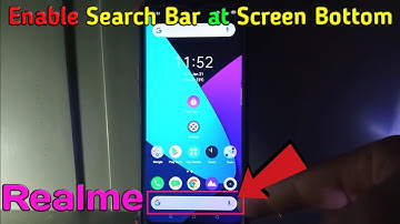 How to Enable Search Bar at Screen Bottom in Realme 5