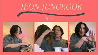 🐰Jungkook weverse *DELETED* LIVE [ENG SUB] • 03.02.2023 • mukbang, watching tv & playing with bam