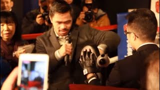 Manny Pacquiao Teaches Hook To Naoya Inoue