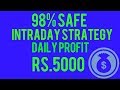 Profit daily RS 5000 intraday strategy || Day trading in india || best intraday trading strategy  ||