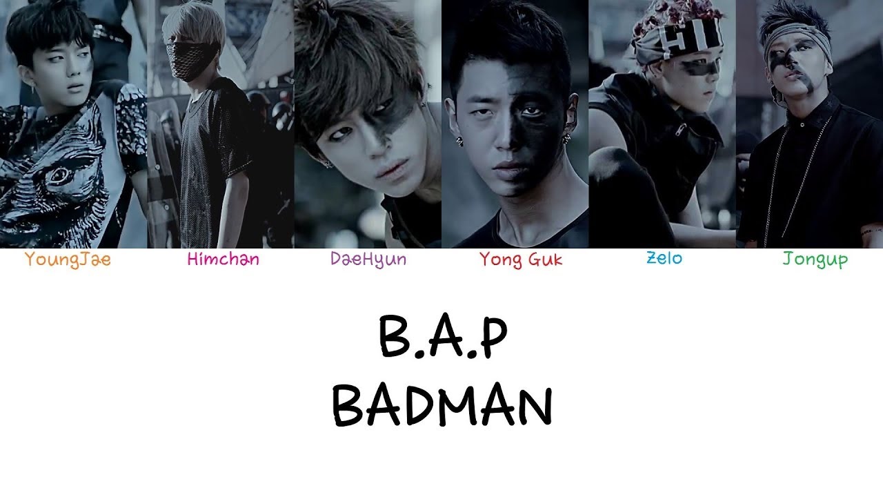 B A P Badman Color Coded Lyrics Han Rom Eng Youtube