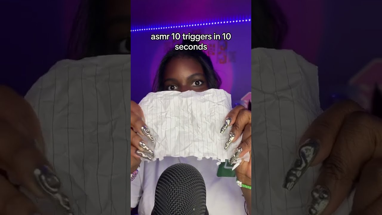 ASMR 10 Triggers In Seconds Not Really Lol Shorts Asmr