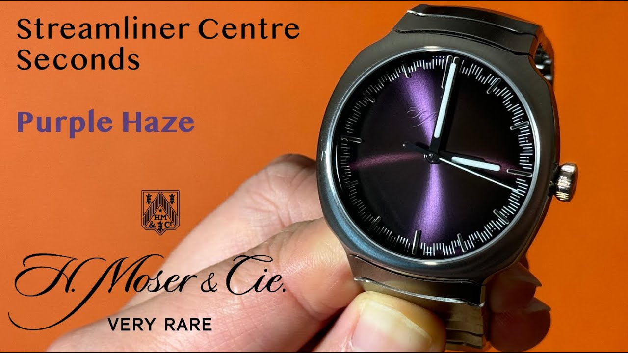 H. Moser & Cie. Streamliner Centre Second Purple Haze | Minimalism