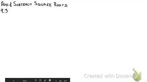 9.3 Add and Subtract Square Roots (1 of 2)