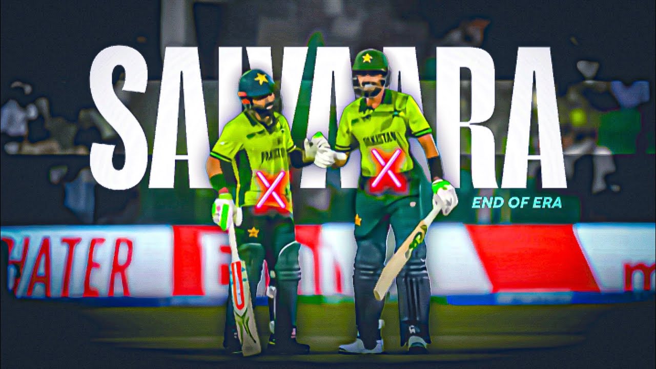 ⚫ FT. Babar Azam x M Rizwan Edit 😞❤️‍🩹 • Saiyaara Edit • End of Era • WhatsApp Status 