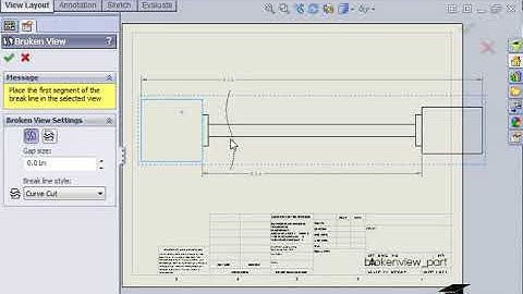 Solidworks Drawings Broken View