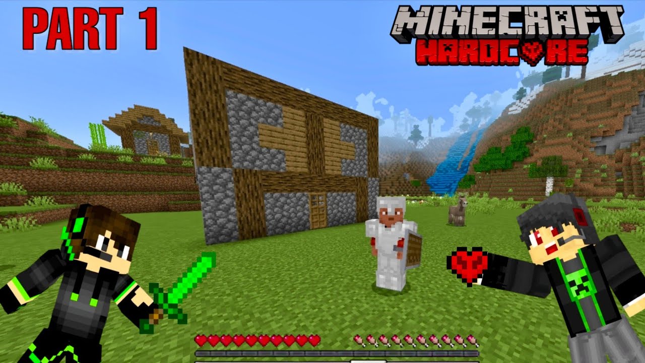 "Will I Survive Day 1 in Hardcore Minecraft?!" - YouTube