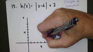 CH 1: 1-1 # 13 Absolute Value Functions