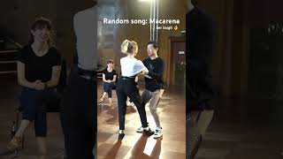 Improvised west coast swing: Macarena 😂 They showed the DJ 👌 Lauren Jones \u0026 Tzi Yi Wee #dance