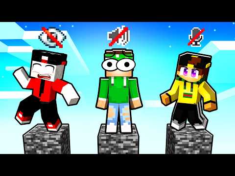 SOPRAVVIVI da CIECHI, MUTI e SORDI su UN PILASTRO DI BEDROCK in MINECRAFT!