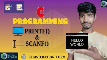 C Programming Tutorial – printf() and scanf() Explained with Registration Program