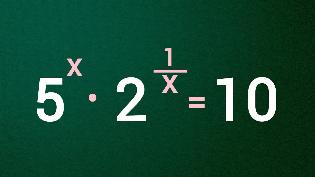 Nice Olympiad Exponential and Logarithm Equation | how to solve for ALL ...