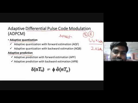 ADAPTIVE DIFFERENTIAL PULSE CODE MODULATION(ADPCM) - YouTube