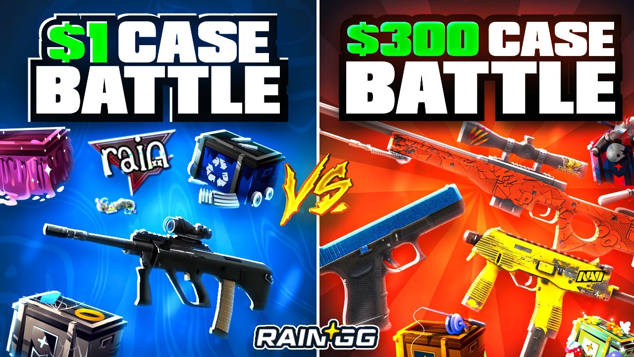 $1 CASE BATTLE vs $300 CASE BATTLE - YouTube