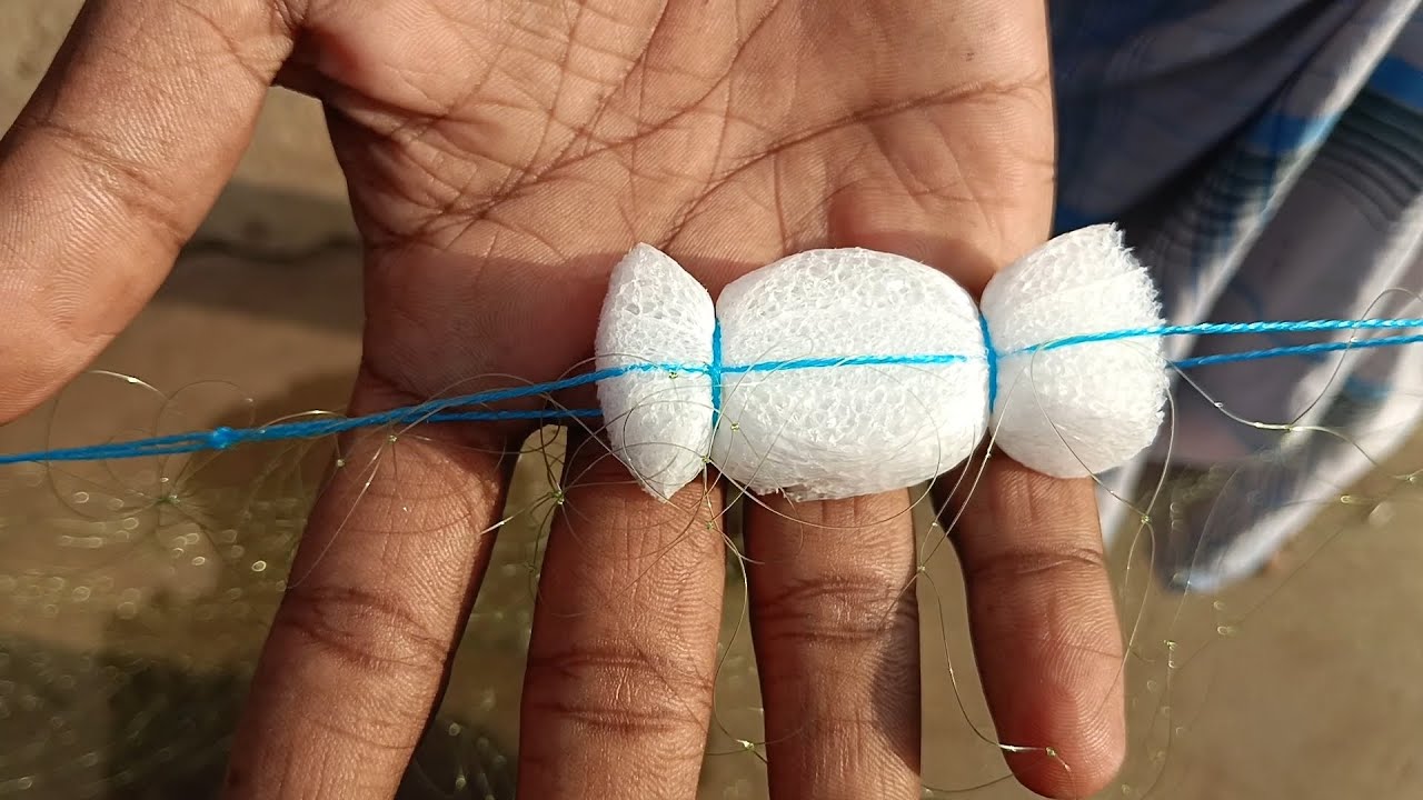 160 feet long 3-mesh net #3 finger fishing net making tips