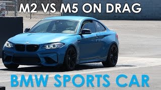 BMW M2 vs BMW M5 on a Drag Strip