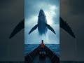 Stormy Waters, Gentle Giants,#WhaleBreach #HumpbackWhal #youtubeshorts