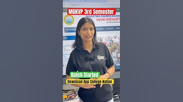 MGKVP 3rd Semester 2025 Batch Started #mgkvp2025 #mgkvpsemesterexam