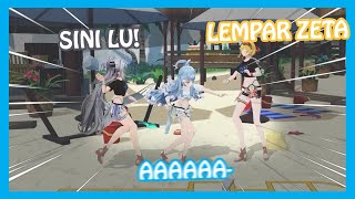 Kerusuhan Kobo, Kaela & Zeta saat main Engklek 3D.... [ Holoh3ro Clip ]