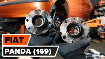 How to change rear wheel bearing on FIAT PANDA (169) [TUTORIAL AUTODOC]