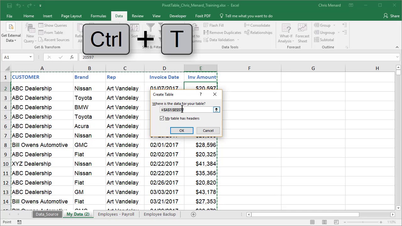 Use A Pivottable And Vlookup To Find