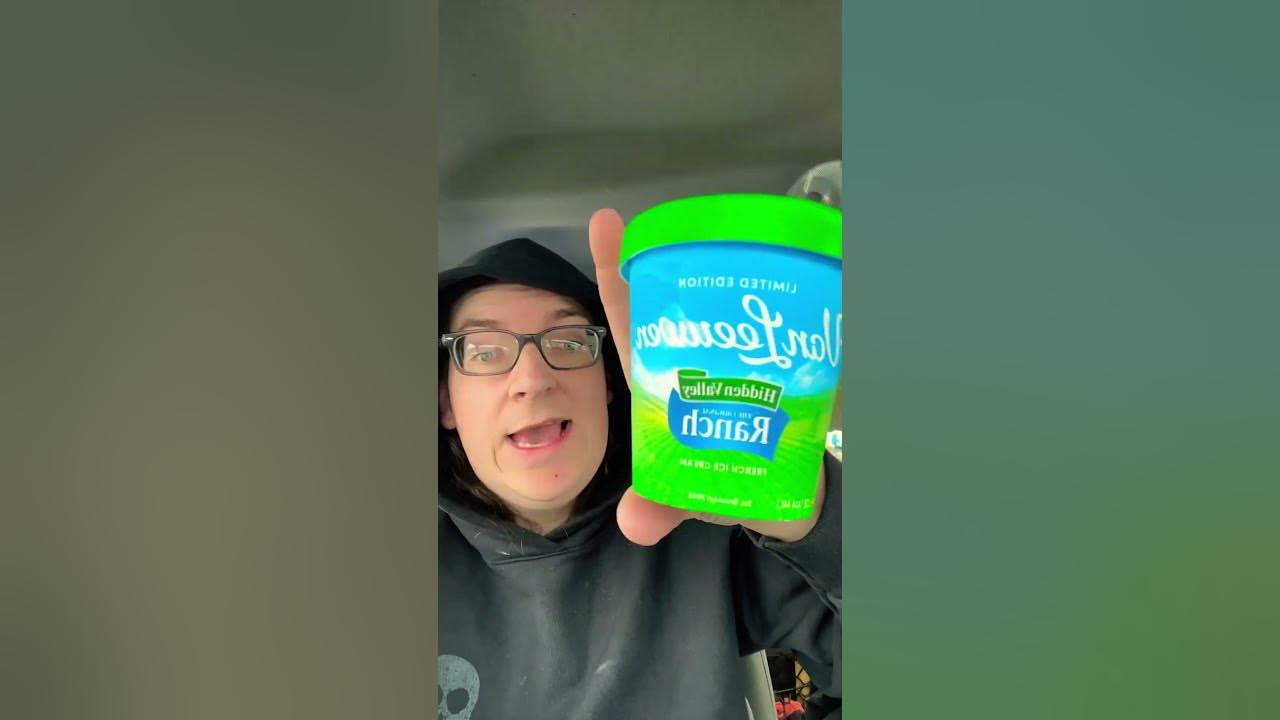 They have hidden valley ranch ice cream at Walmart YouTube
