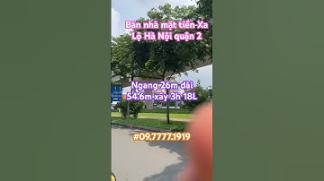 Bán nhà mặt tiền Xa Lộ Hà Nội quận 2 ngang 26m dài 54.6m xây 3 hầm 18 lầu 700 tỷ #tungvilla