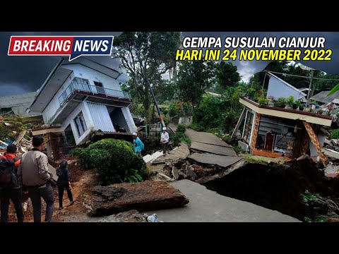 CIANJUR KEMBALI MENCEKAM.! Detik2 Gempa Susulan Guncang Cianjur, Pengungsi &amp; Relawan Panik
