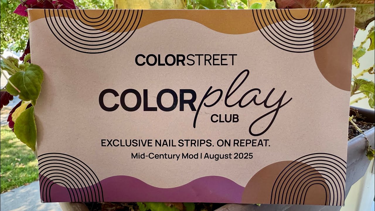 SPOILER ALERT: Color Street Color Play August 2025 Sub Box Mid-Century Mod 