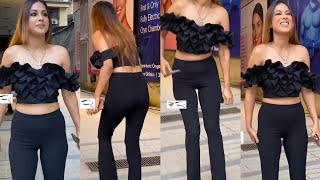 Black Beauty Nia Sharma Flaunnts Her Exy Figure As She Spotted In City