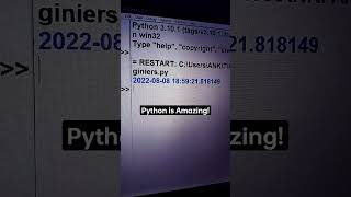 See Time Using Python! 😳 #python #shorts