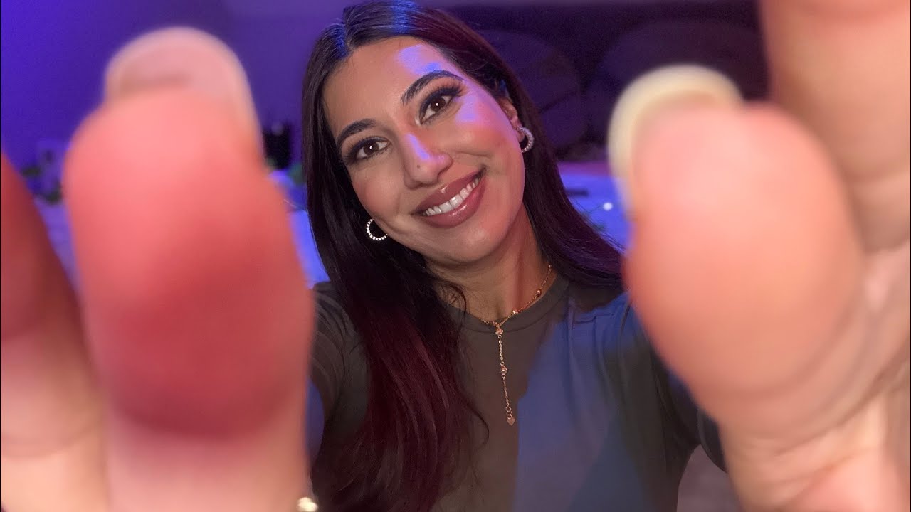 ASMR Repeating Relax, Go to Sleep w/ Camera Tapping | Close whispers