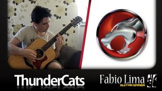 Video thumbnail of "ThunderCats Theme on Acoustic Guitar By GuitarGamer (Fabio Lima)"