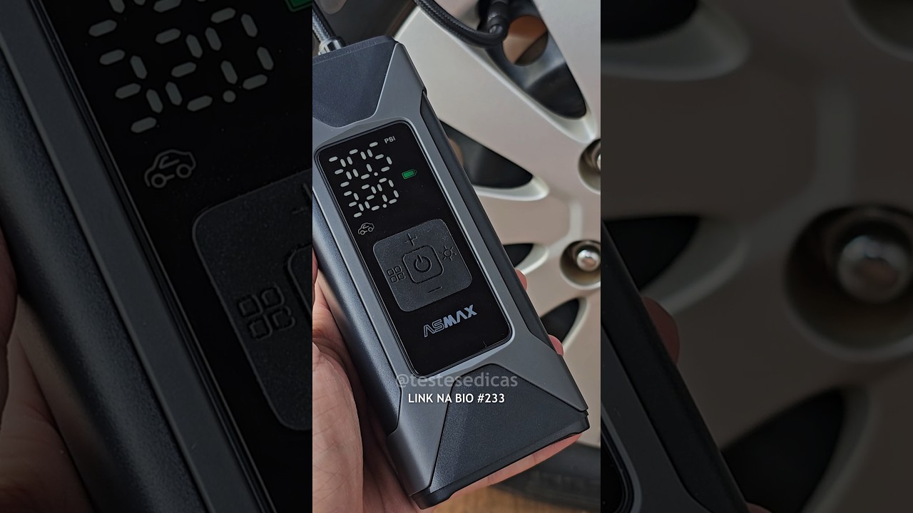 Melhor MINI COMPRESSOR de Ar Portátil ASMAX T10 Portable Smart AIR PUMP