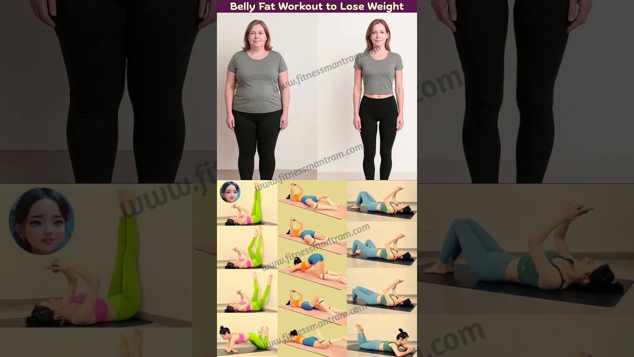 Тренировка для похудения, чтобы избавиться от жира на животе 🔥 Пилатес Йога 🔥 Тренировка по йоге ...