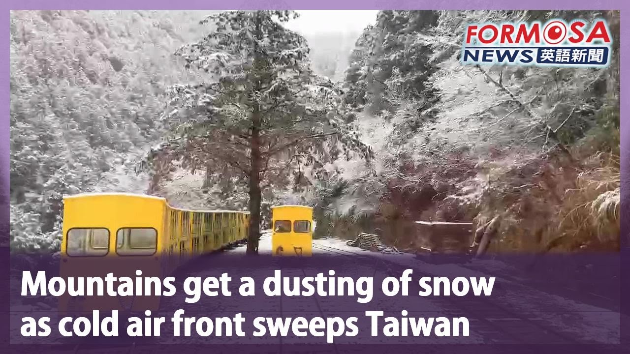 Mountains get a dusting of snow as cold air front sweeps Taiwan｜Taiwan ...
