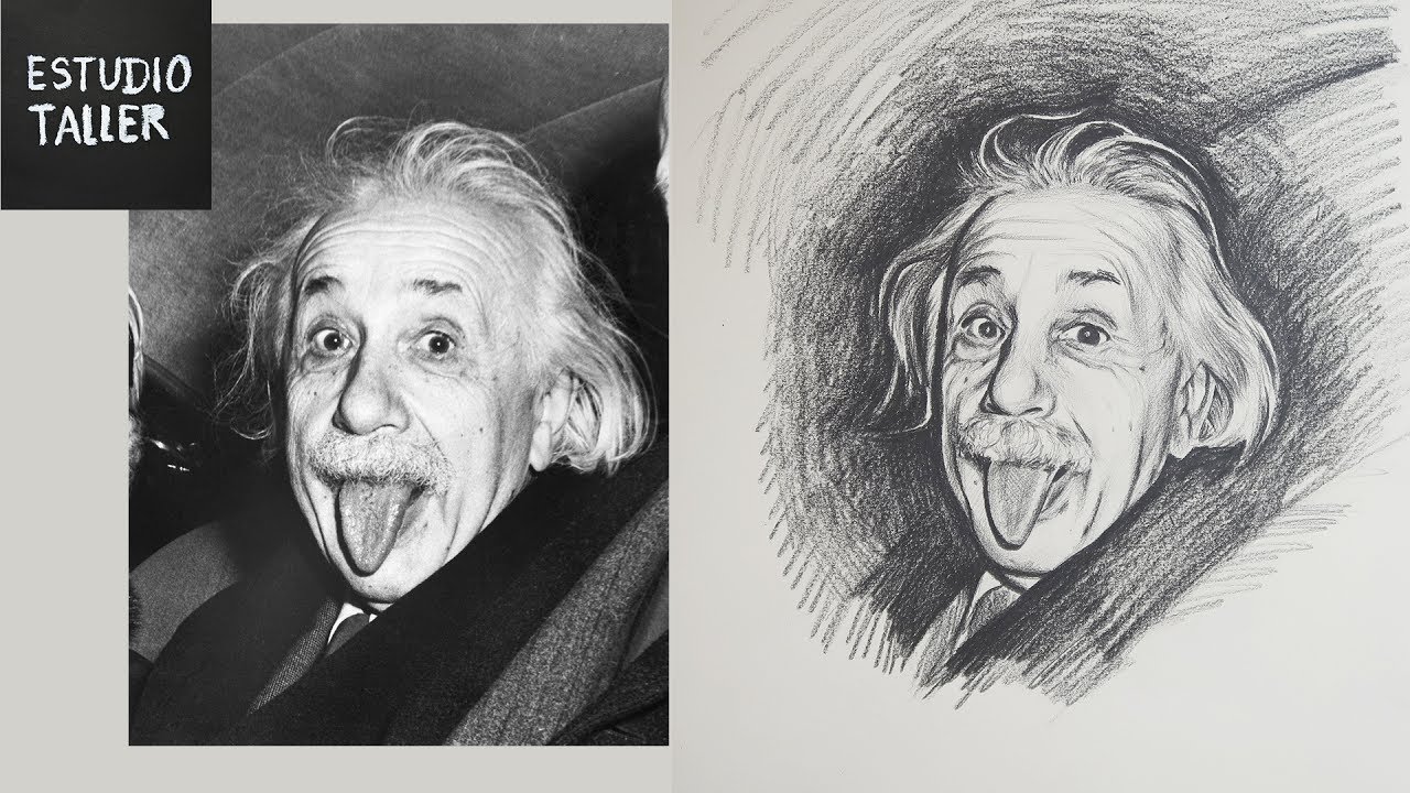 Drawing Albert Einstein | Estudio Taller - thptnganamst.edu.vn