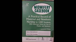 how to fill MIDWIFERY CASEBOOK part 1 #nursing#gnm3rdyear #medicalstudent#education