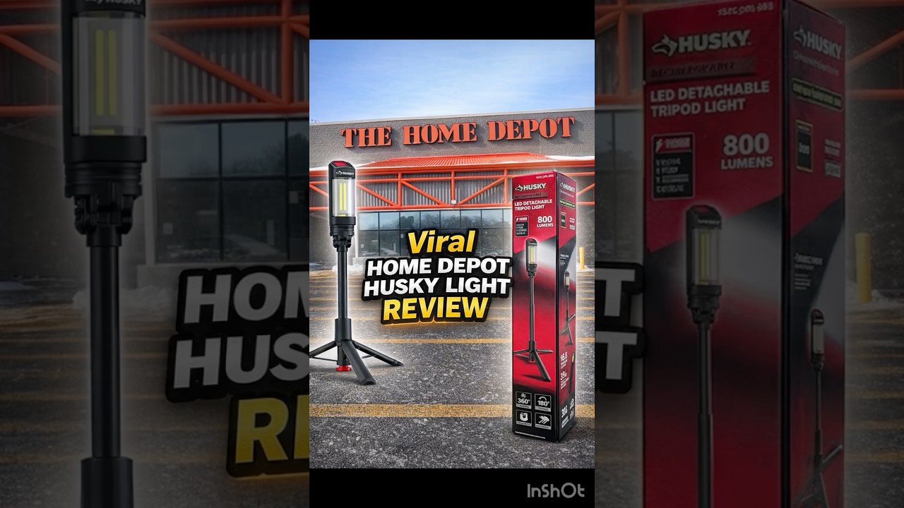 Вирусный светильник Husky Light от Home Depot 💡 