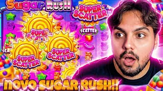 EU NUNCA VI TANTO SUPER SCATTER NA MINHA VIDA! O NOVO SUGAR RUSH QUEBROU? 🍭🚀