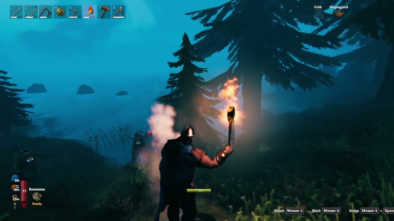 Valheim - Hunting (getting hunted by) our First Bear and Preparations