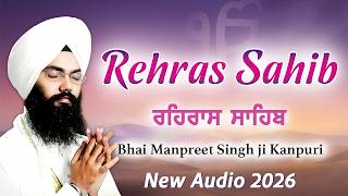 Rehras Sahib Full Live Path - Bhai Manpreet Singh Ji Kanpuri | Nitnem Sahib | Satnam Waheguru Ji