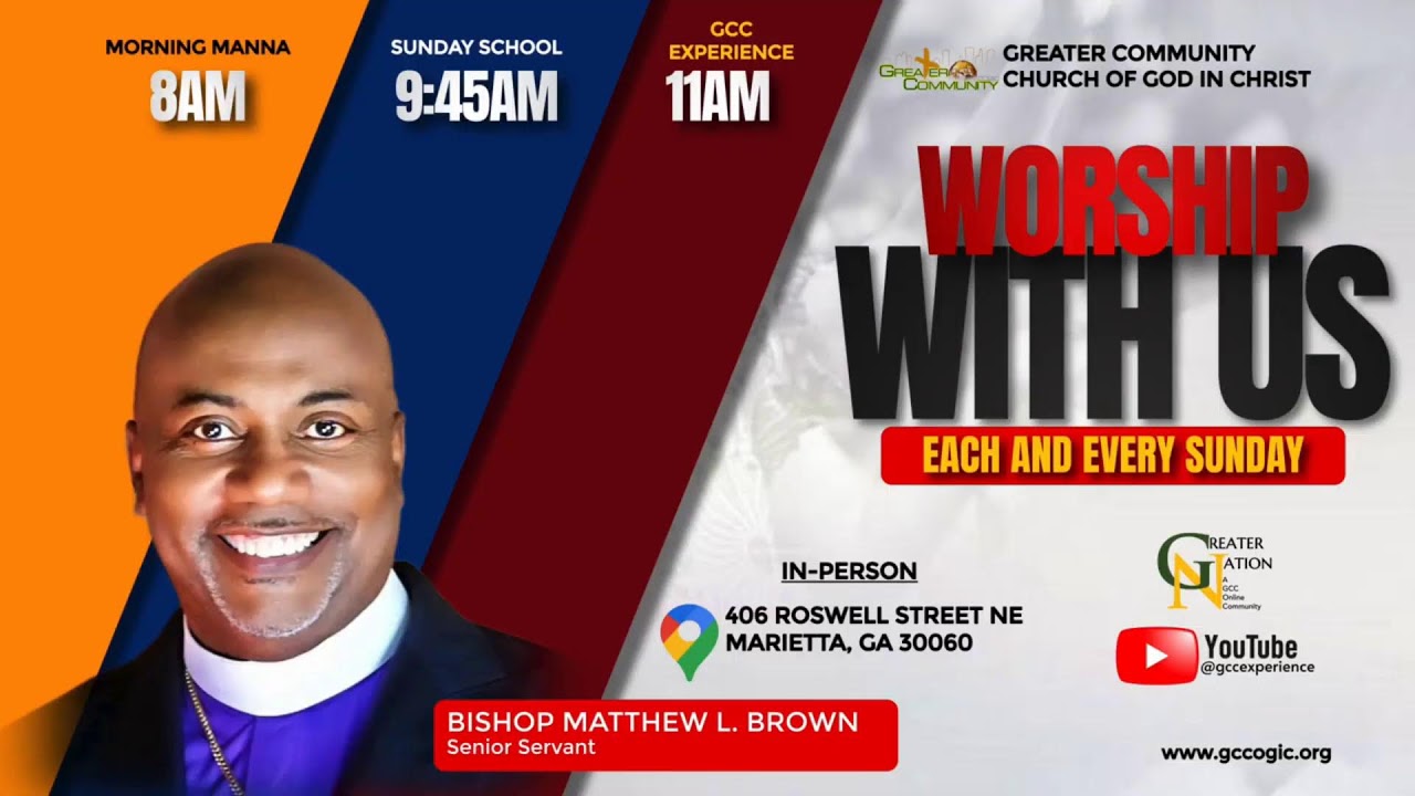 Formation with Bishop Matthew L Brown @ Greater Community COGIC